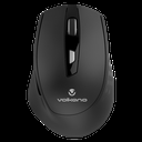 Volkano VK-20234-BK Chrome Series 2.4Ghz Wireless Ergonomic mouse