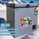 Ecomax BD-60 60L Chest Freezer – Compact, Energy-Saving & Powerful Mini Deep Freezer for Homes, Shops & Offices