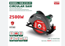 Keywin Circular Saw KW-235-01 – 235mm, 2200W Heavy-Duty Electric Wood Cutter - Power Tool for Carpentry & Construction