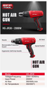 Efftool HG-JR38 High Temperature Hot Air Gun – Powerful Industrial Heat Gun for DIY, Paint Removal & Shrink Wrapping