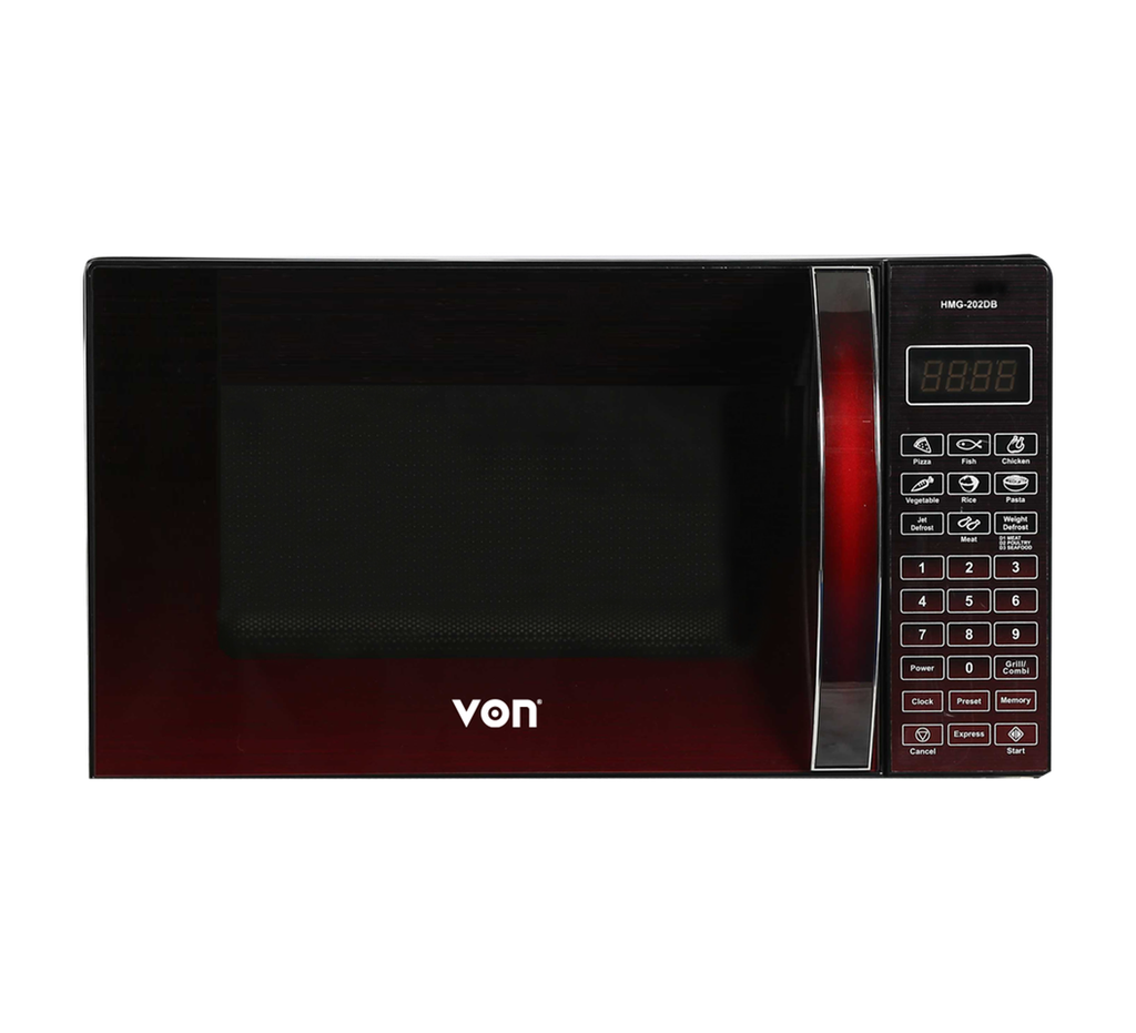 VON VAMS-20DGB 20L Digital Solo Microwave – 700W, a compact and efficient microwave designed for quick heating, defrosting, and everyday cooking convenience.
