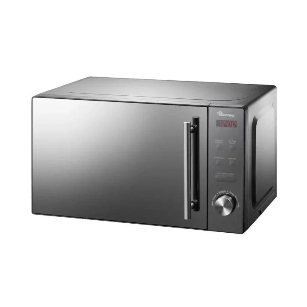 Ramtons RM/458 20L Digital Microwave – Silver Glass, compact and efficient for fast, even heating.