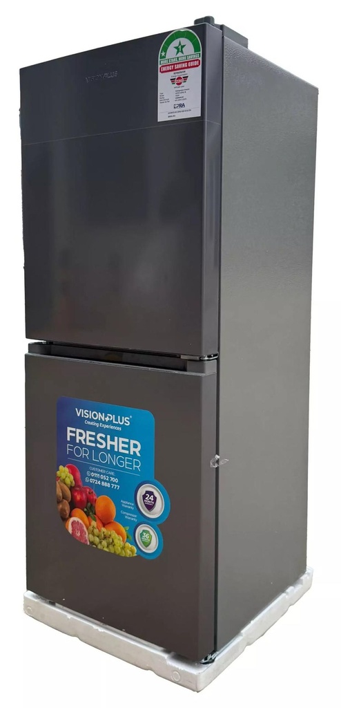 Vision Plus VPFD140NC-B 140L Double Door Refrigerator – Energy-Efficient & Durable