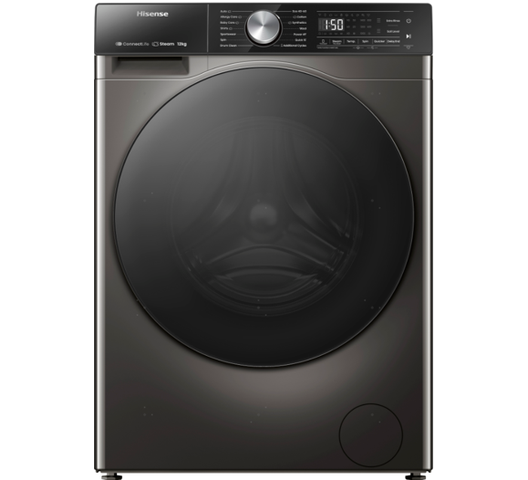 Hisense WD5S1245BB Front Load Washer & Dryer 12/8KG – Silver ,Powerful 2-in-1 Washing Machine