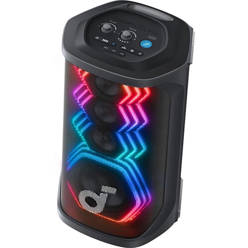 [A31A3012-PM-STM] Anker Soundcore Rave 3S 200W AI Wireless Party Speaker with Dual Wireless Mics A31A3012 - Powerful portable speaker for immersive parties, karaoke and high-energy events