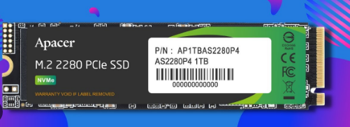 Apacer AS2280P4 1TB M.2 NVMe PCIe Gen3x4 Internal SSD – High-Speed Solid State Drive for Laptops & Desktops