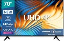 Hisense 70A61K 70" 4K Smart DLED TV (2023) – Ultra HD, HDR, Netflix & YouTube Ready