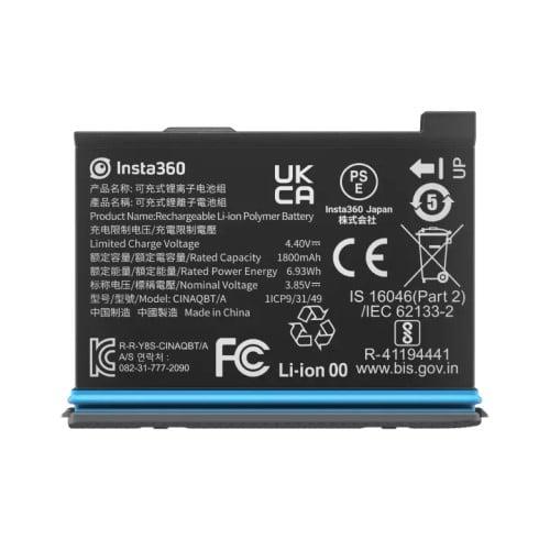 insta360 X3 Battery Rechargeable Li-ion Polymer battery