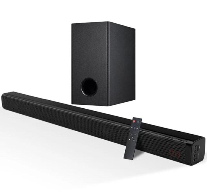 Hi Sonic HT-858H 2.1CH Soundbar Home Theater System – 130W Bluetooth Multimedia Speaker with Subwoofer, USB Port, Dolby Plus