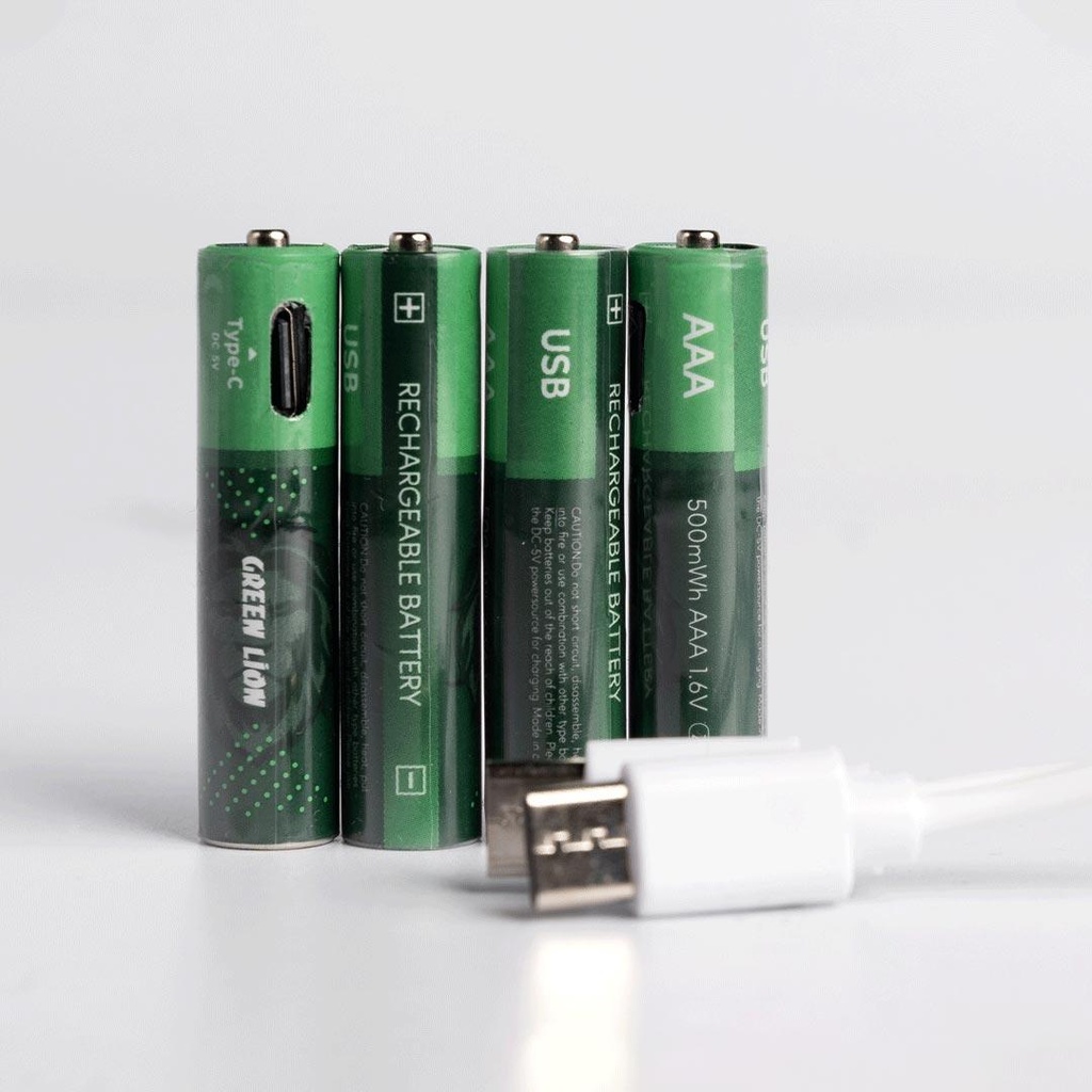 Green Lion Rechargeable Battery AAA 1.6V 4 Pack