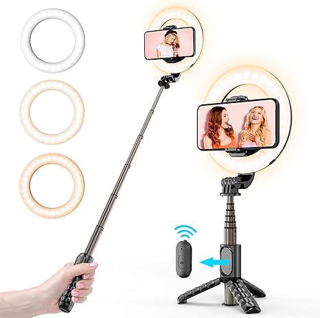 Green Lion Ring Light 6-inch Selfie Stick Tripod
