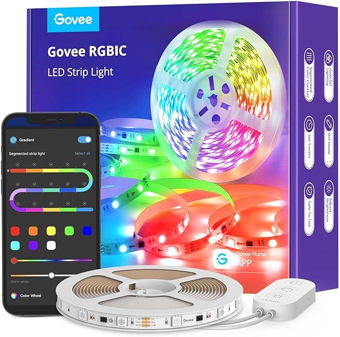 Govee RGB Smart Wi-Fi + Bluetooth LED Strip Lights(10m),