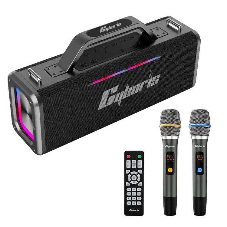 Cyboris CYB-X12 Bluetooth-compatible 5.3 Speaker with 6.5mm Interface 200W RGB Light Music Wireless Speaker