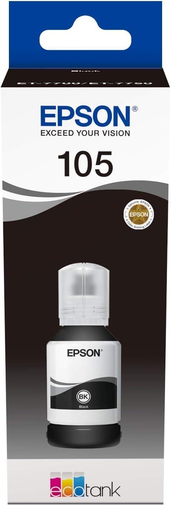 Epson 105 EcoTank Pigment Black Ink Bottle 140 ml - C13T00Q140