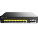 Netis P110C 8 POE+2 Uplink 100M Standard Fast Ethernet POE/POE+ Switch with Plug and Play | IEEE 802.3at/af Compliant Powered Devices (PDs) with Auto MDI/MDIX Function | POE Power Budget of 120 W