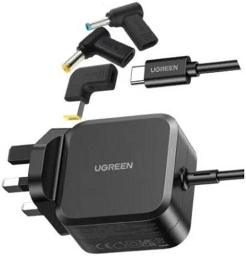 UGREEN X377 USB-C 67W PD GaN Tech Power Adapter UG-35063 – UK Plug + 3 DC Connectors, Fast Charging Solution