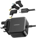 UGREEN X377 USB-C 67W PD GaN Tech Power Adapter UG-35063 – UK Plug + 3 DC Connectors, Fast Charging Solution