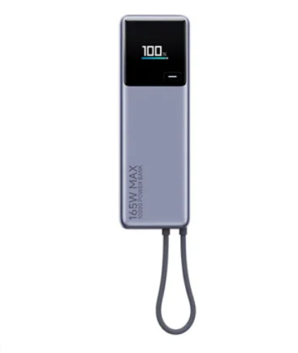 [PB1165M-ES-STM] Xiaomi PB1165M 165W Power Bank 10000mAh Integrated Cable – Delivers fast, reliable charging with high power output for multiple devices on the go
