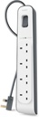 Belkin BSV400AF2M 4 Way/4 Plug 2m Surge Protection Extension Lead Strip
