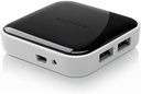 Belkin F4U021BT USB HUB, USB-A PLUG, 2.0, USB Ports 4, USB-A Socket