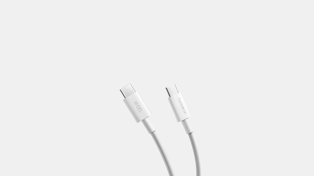 Xiaomi 6A (2M) Braided USB C to USB C Cable 67367 – Durable high-speed charging cable for fast and reliable power and data transfer