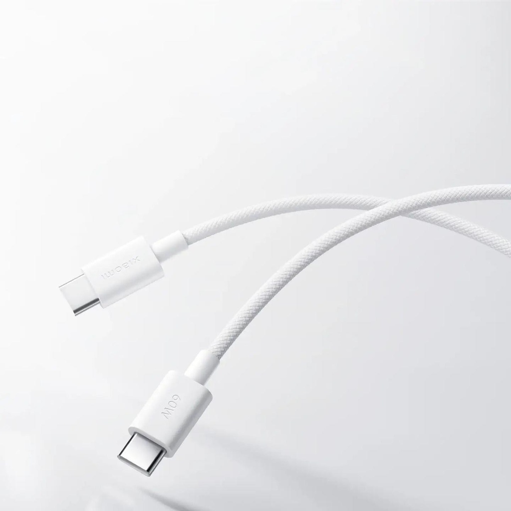 Xiaomi 3A (1M) Braided USB-C to USB-C Cable 67365 – Durable fast-charging cable designed for stable power delivery and efficient data transfer for everyday use