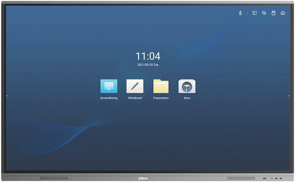 Dahua HiBoard-IE75 Smart Interactive Display Whiteboard Touch Display, 15ms Response Time, Android 8.0 Operating System, 1mm Touch Accuracy, Built in Speaker with Stylus Pen