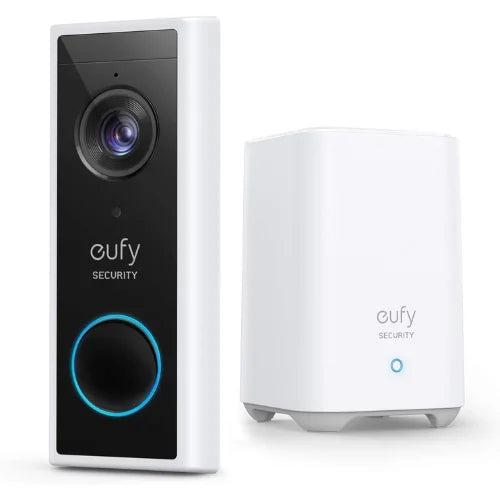 Eufy T82101W1 2K Battery-Powered Video Doorbell- Wireless 2K HD smart doorbell with AI human detection, motion alerts and two-way audio for secure home monitoring
