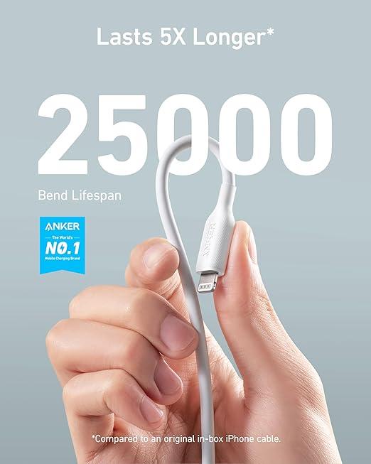 Anker Powerline III Lightning Cable, Ultra Durable USB A to Lightning Cable(3FT)