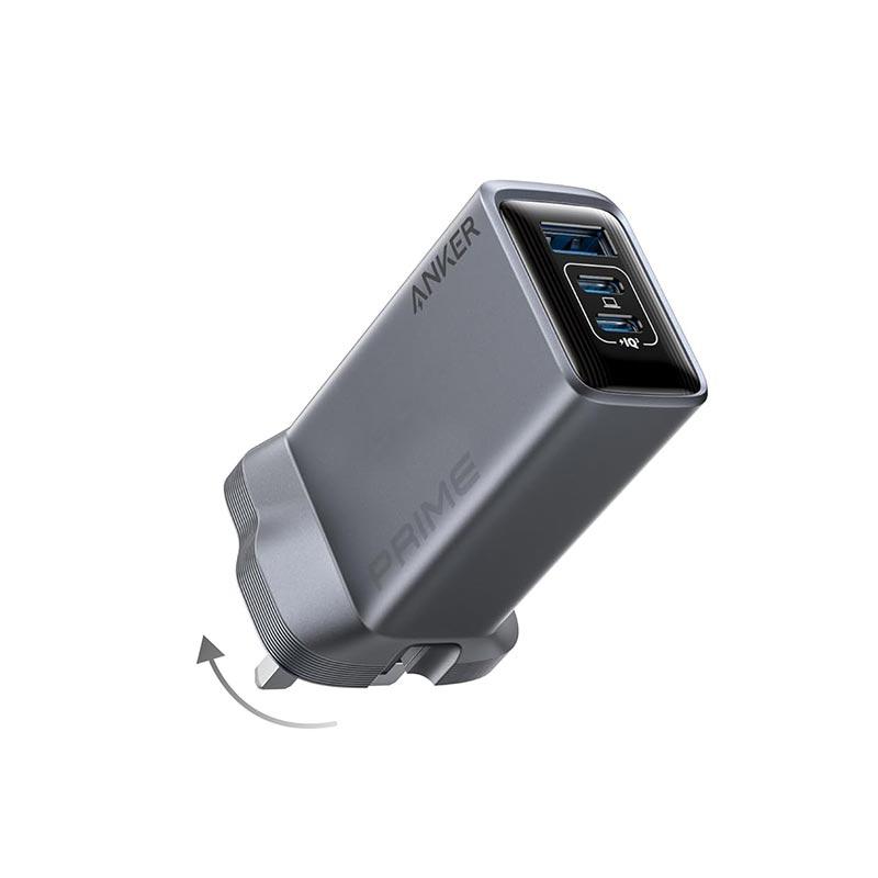 Anker Prime A2688241 100W 3-Port GaN Charger – Fast multi-device charging with compact high-efficiency GaN technology