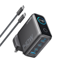 Anker Zolo B2697KZ1 140W 4-Port GaN Charger - High-speed multi-device charging with intelligent power distribution for laptops, tablets and smartphones