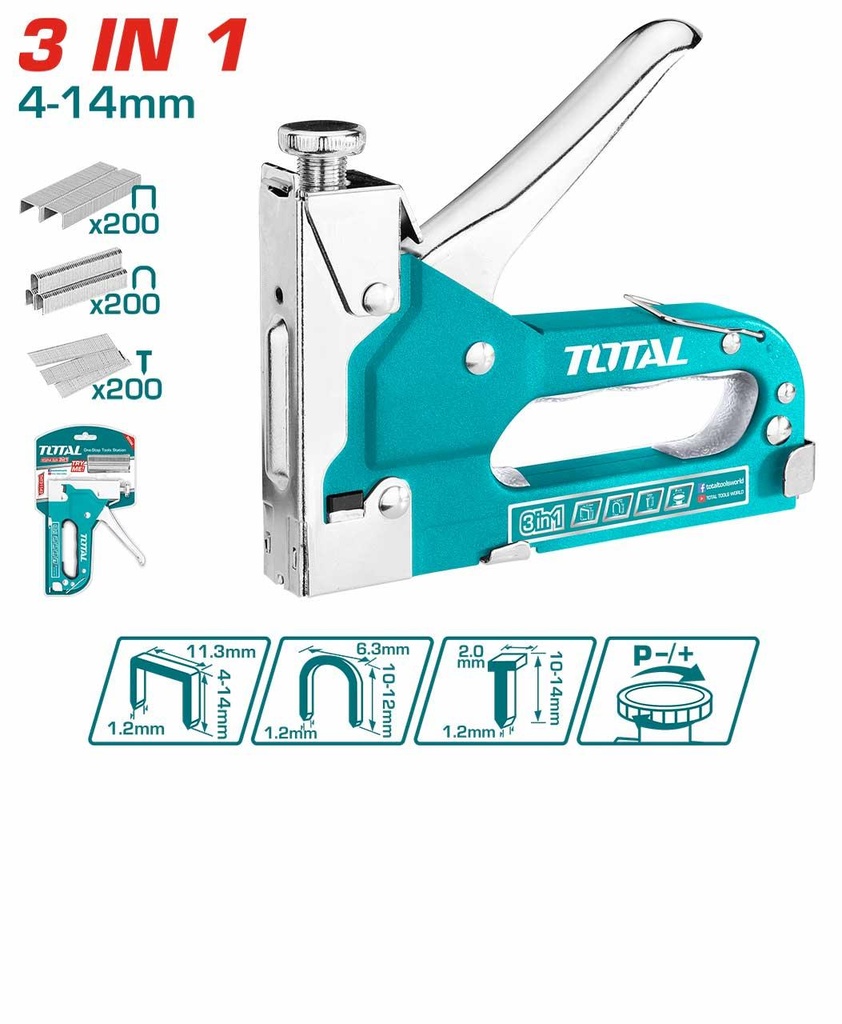 TOTAL THT31143 3 in 1 Staple Gun