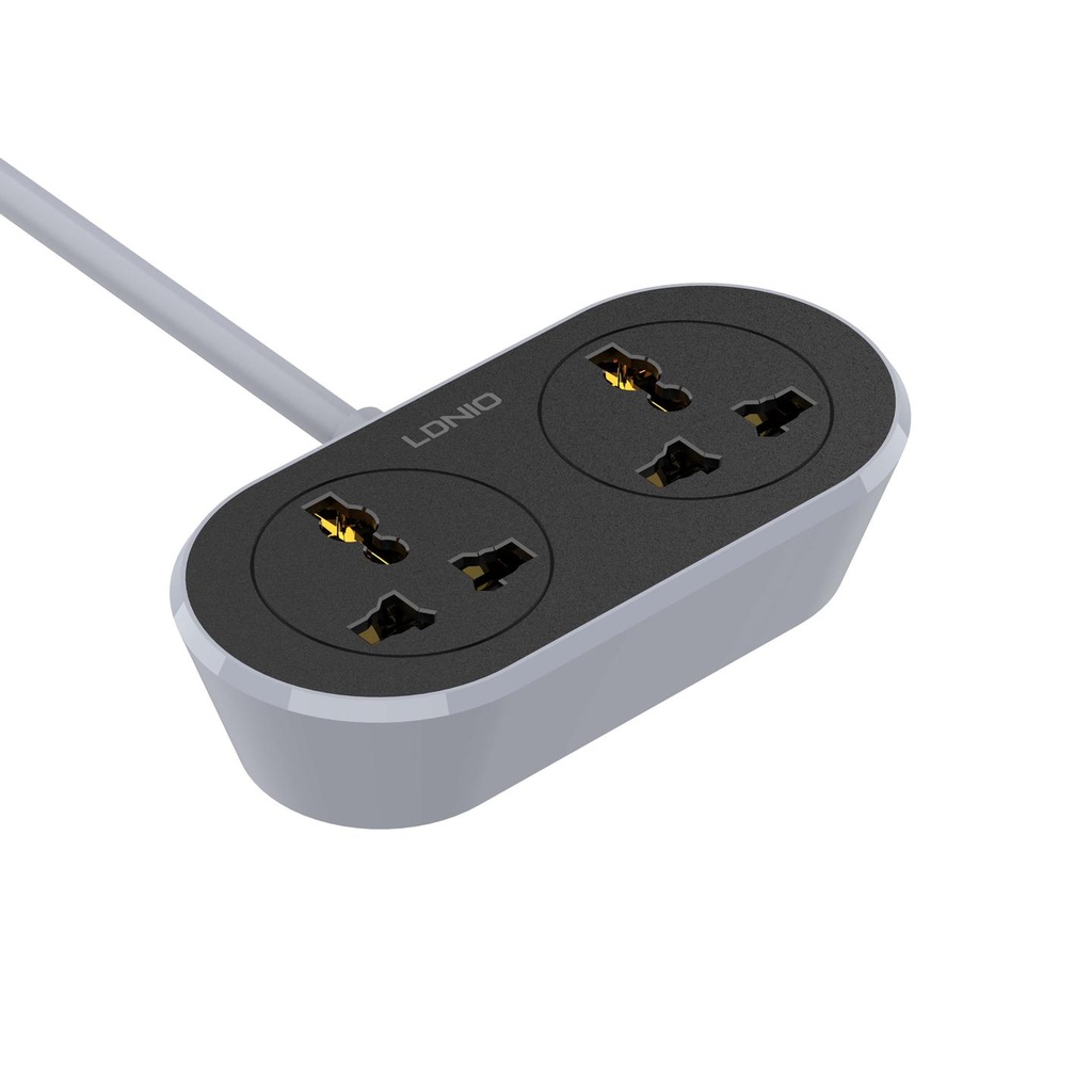 LDNIO 5M, 2 AC Outlet Universal Standard 10A 250V -Extension Power Socket SC2018