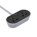 LDNIO 5M, 2 AC Outlet Universal Standard 10A 250V -Extension Power Socket SC2018