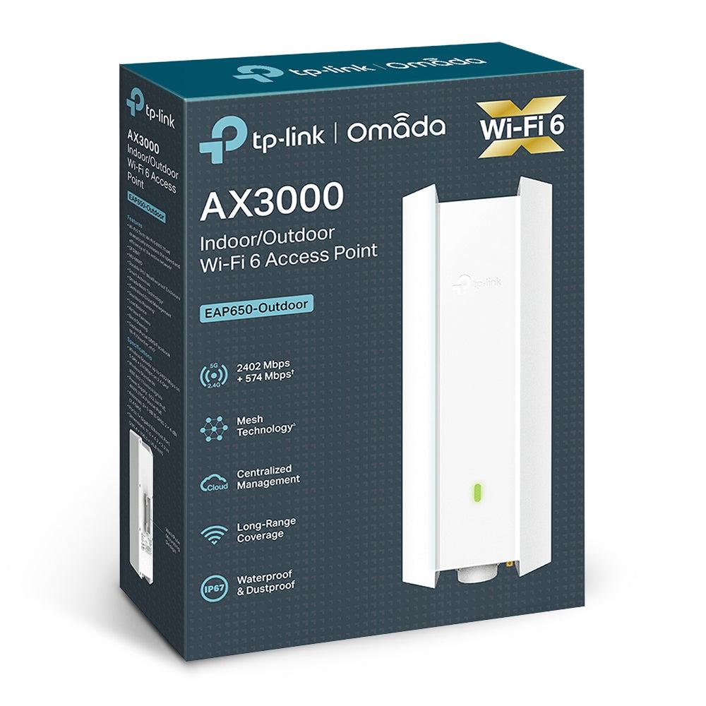TP-Link EAP650-Outdoor , Omada True WiFi6 AX3000 Gigabit Outdoor Access Point