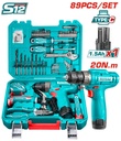 Total THKTHP10892 89 Pcs Tools set