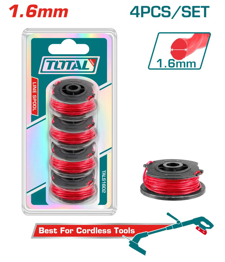 Total TALS1602 1.6mm Line spool For Lithium-ion Grass Trimmer