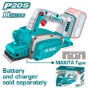 Total TTRLI20401 20V Li-ion Cordless planer, 82 mm