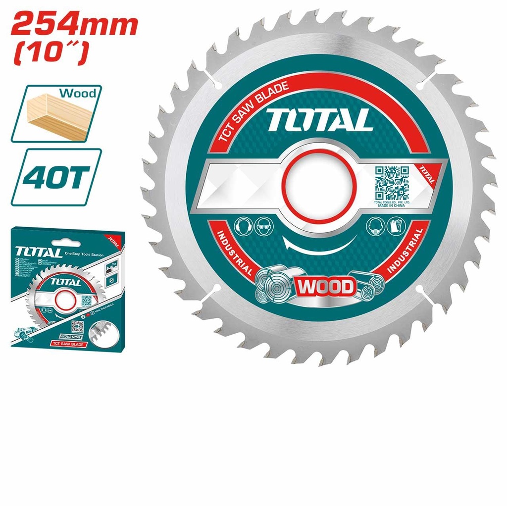 TOTAL TAC231725 TCT Saw Blade 254mm(10") 40T
