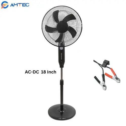 Amtec AM-1801 18-Inch Solar Stand Fan  (12V DC, AC/DC)