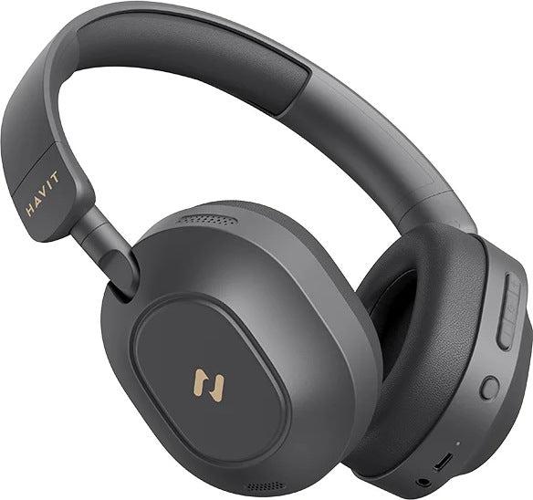 Havit H668BT Active Noise Cancelling Stereo Sound Bluetooth V5.4 Wireless Gaming Headset, Foldable with Mic