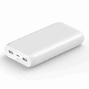 Belkin BPB003btWT 20k Power Bank 15W USB-C In, USB-A Out – Provides reliable high-capacity portable charging to keep your devices powered throughout the day wherever you go