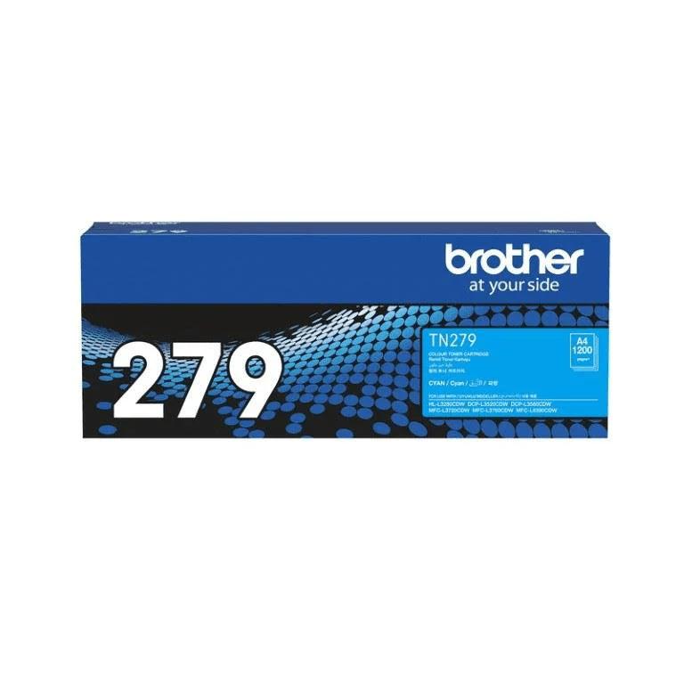 Brother TN-279C Cyan Toner Cartridge – Delivers high-quality cyan color output for vibrant, accurate prints and consistent professional document results