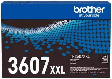 Brother TN-3607XXL super high capacity toner cartridge- Essential high-yield printing solution that ensures consistent, sharp, and cost-effective print performance for office and business use