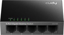 Cudy GS105 5-Port Gigabit Unmanaged Switch, Ethernet Hub & Splitter, Plug & Play, Fanless Metal Design, Traffic Optimization