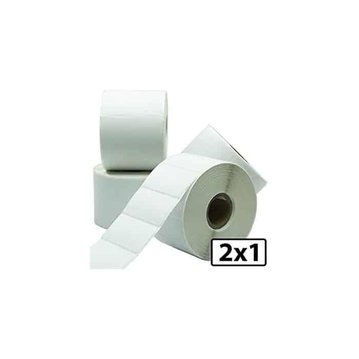 Bixolon 2" x1"(57x32mm) Thermal Labels 1 across 1000 per roll