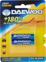 Daewoo Battery AAA 1.5V Alkaline 2-Piece Rechargeable Batterry Pair
