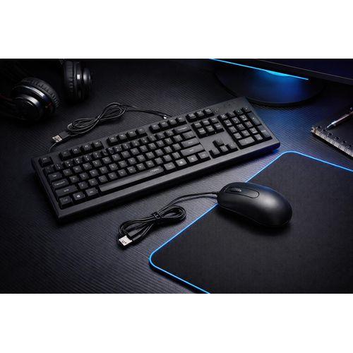 Rapoo X130Pro Wired Optical Mouse & Keyboard Combo – Provides reliable and comfortable everyday computing with smooth control and efficient typing for home and office use