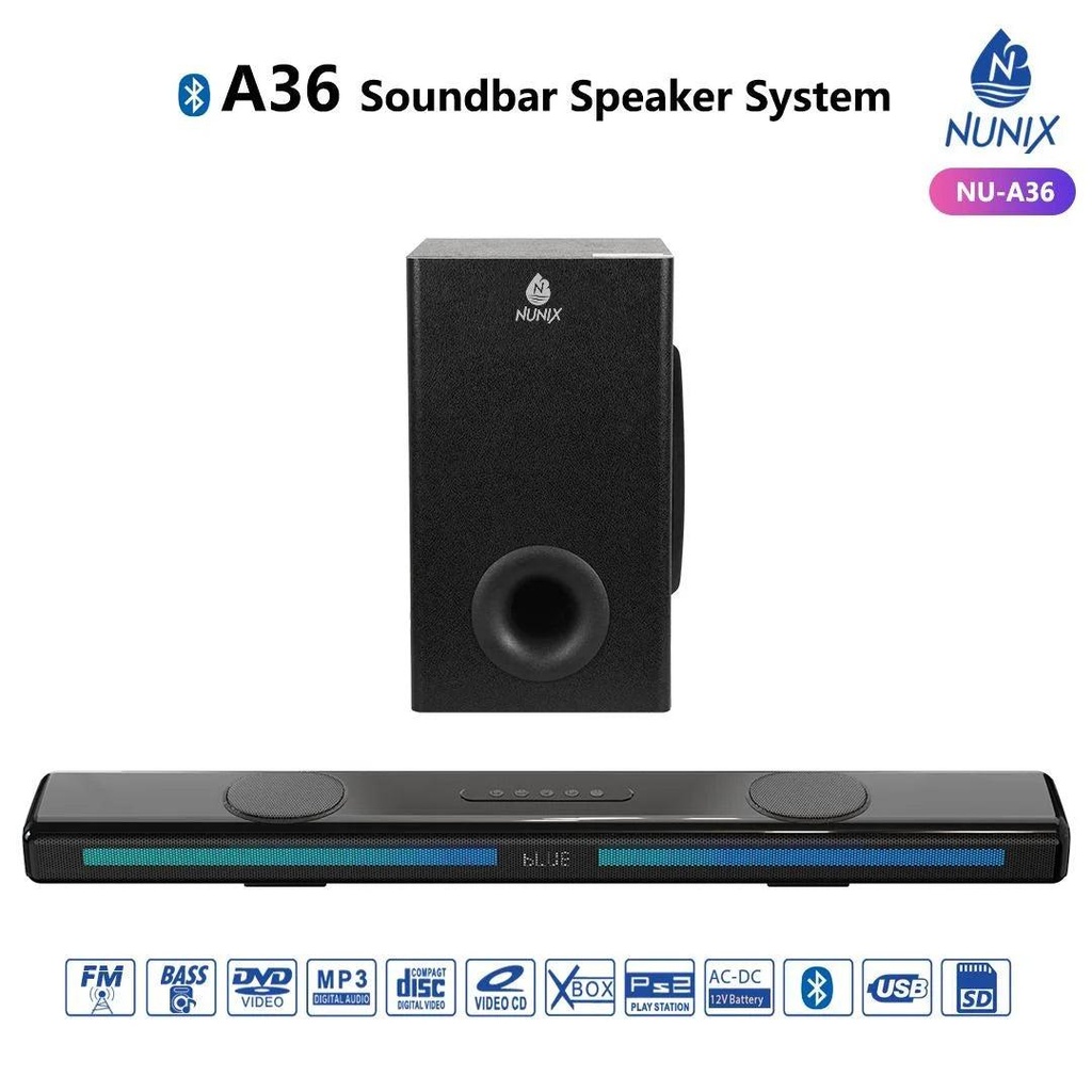 Nunix NU-A36 2.1ch Soundbar Mini System