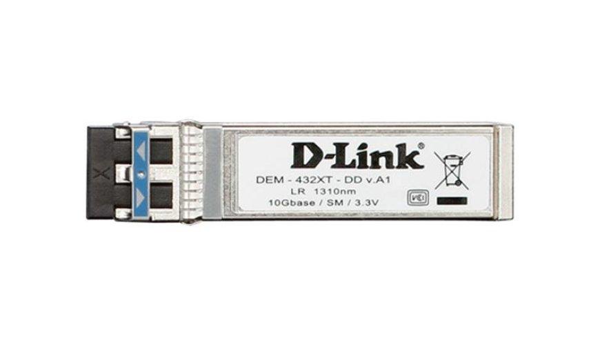 D-Link DEM-432XT-DD 10 Gigabit Ethernet Long Range SFP+ Single Mode Transceiver Module with DDM, 10km